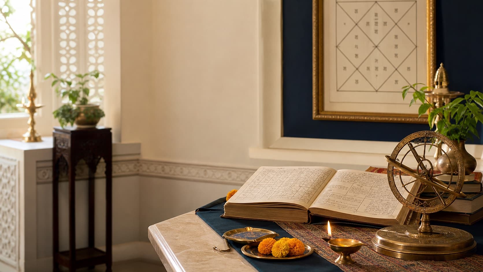 Jyotish consultation table